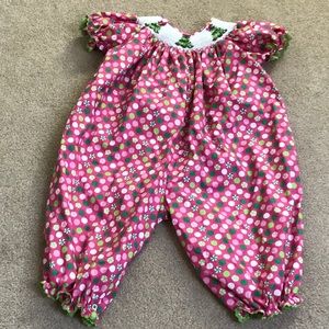Christmas Smocked A Lot Toddler Jumpsuit